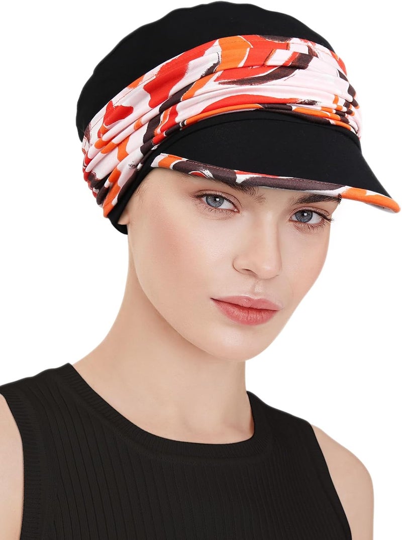Awefeel Chemo Headwear Viscose Newsboy Cap for Women Fall and Winter Hats - Image 3